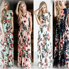 long dress, Evening Dress, Dress, Floral dress