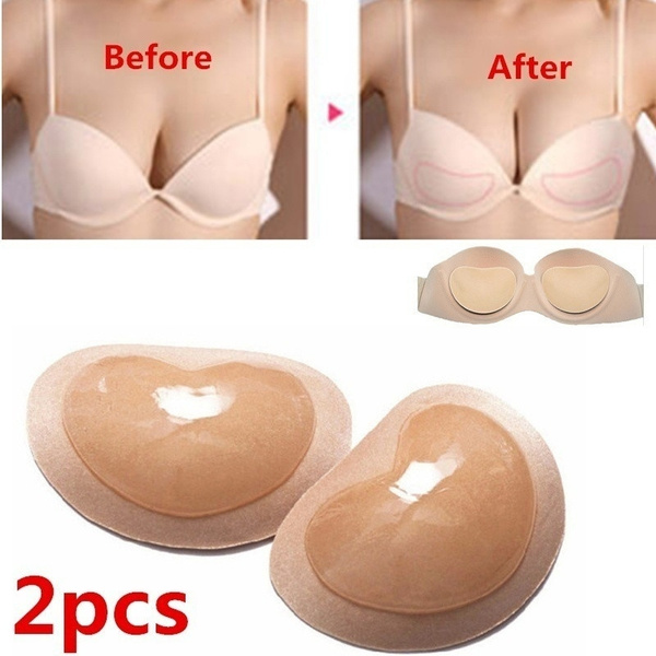 Women's Breast Push Up Pads Swimsuit Accessories Silicone Bra Pad Nipple  Cover Stickers Patch