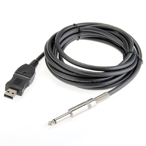 3m Guitar to PC Mac USB Recording Cable Link Converter Connection 1/4 ...