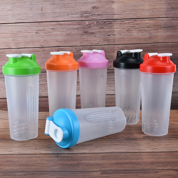 protein shaker blender mixer bottle sports fitn gym 600ml free