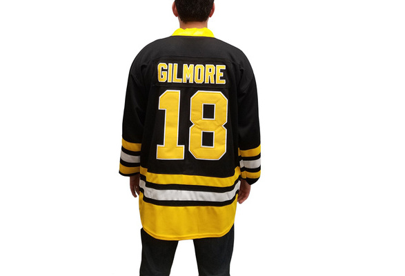 Happy Gilmore 18 Boston Alternate Style Black Hockey Jersey
