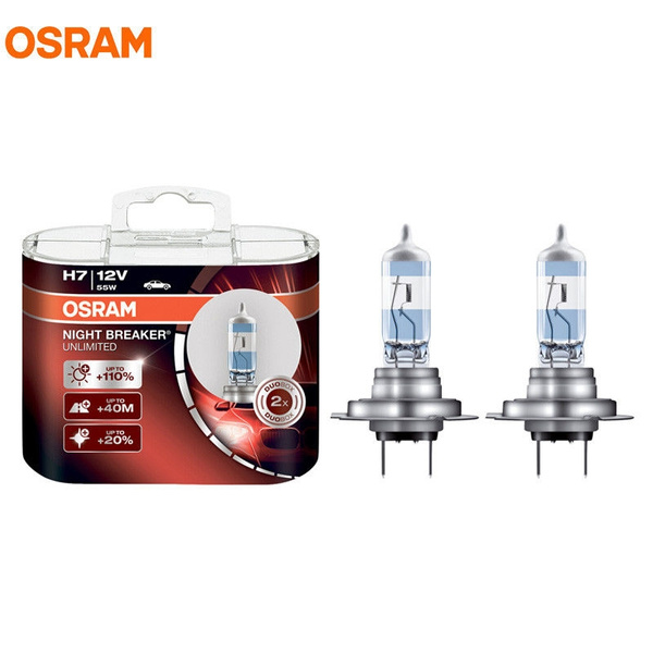 OSRAM H7 3600K 64210NBU 12V55W NIGHT BREAKER UNLIMITED Halogen Bulbs