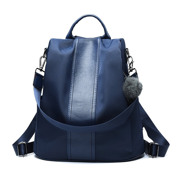 Women Backpack Purse Waterproof Nylon Anti-theft Rucksack Shoulder Bag