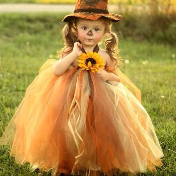 Pumpkin Tulle Dress