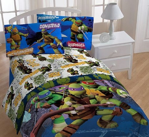 3pc Teenage Mutant Ninja Turtles Twin Bed Sheet Set Tmnt Turtle Power Bedding Accessories Wish