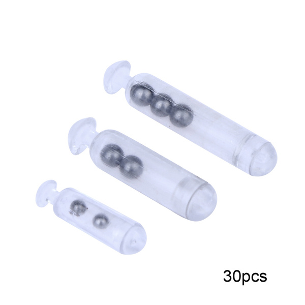 30Pcs Plastic Rattles Insert Tube Fishing Lures Rattles Shake Attract ...