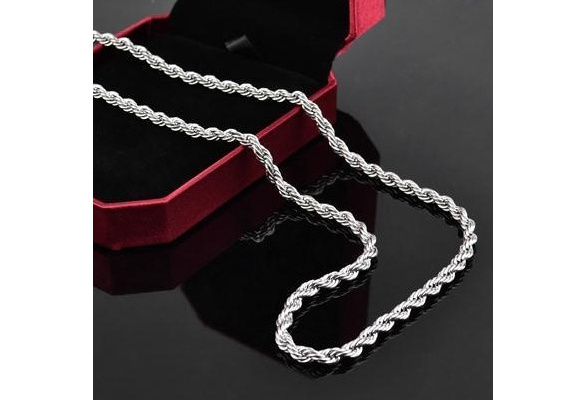 Men's 925 Sterling Silver Necklace 