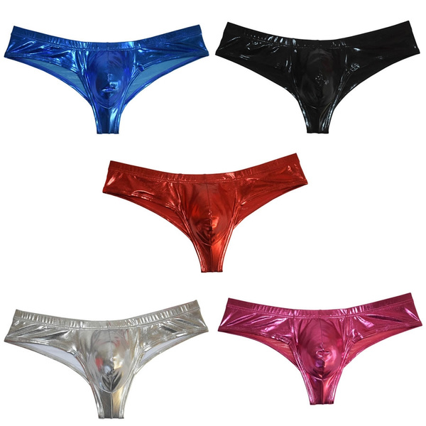 Glitter Shiny Boxer Briefs Sexy Men s Underwear Mini Pouch Bikini Men Underpants Fashion Design Male Boxer Shorts