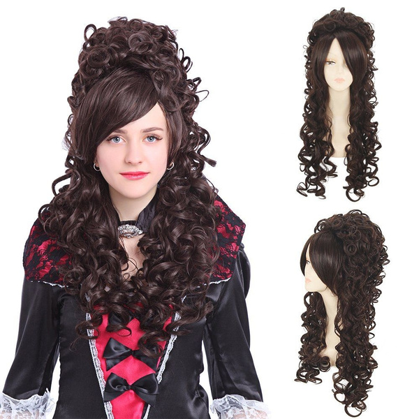 Marie Antoinette Victorian Medieval Renaissance Long Wavy Hair