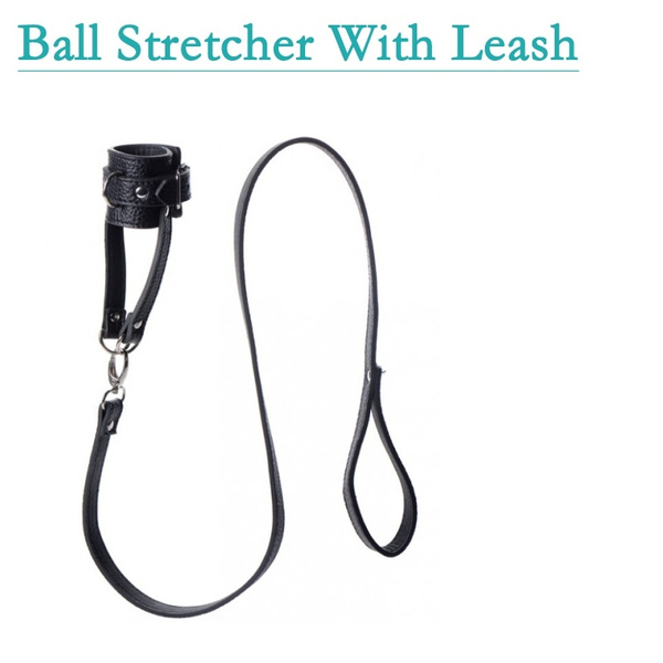 Ball Stretcher with Leash, CBT Device, Adjustable Testicles Ring, Delay