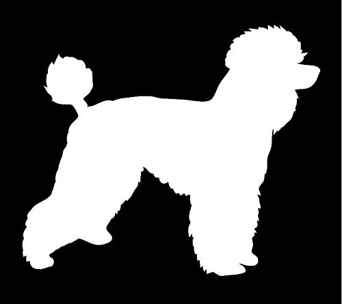 Standard Poodle Dog Vinyl Car Window Decal Sticker White | Wish