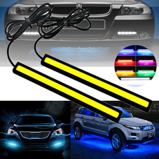 17cm LED DRL Waterproof Driving Daytime Running Lights Strip 12V COB LED Car Aluminum Stripes Lights For Universal Car