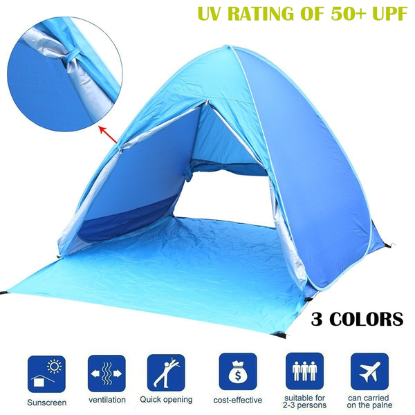 Pop Up Beach Tent, 23 Persons Instant Beach Tents Sun Shelter AntiUV