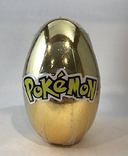 Pokemon Gold Surprise Egg Booster Pack Stickers Tattoo Fruit Snacks Large 5 5 Inch Gold Egg Exclusively By Abundant Gifts Pokemon Wish