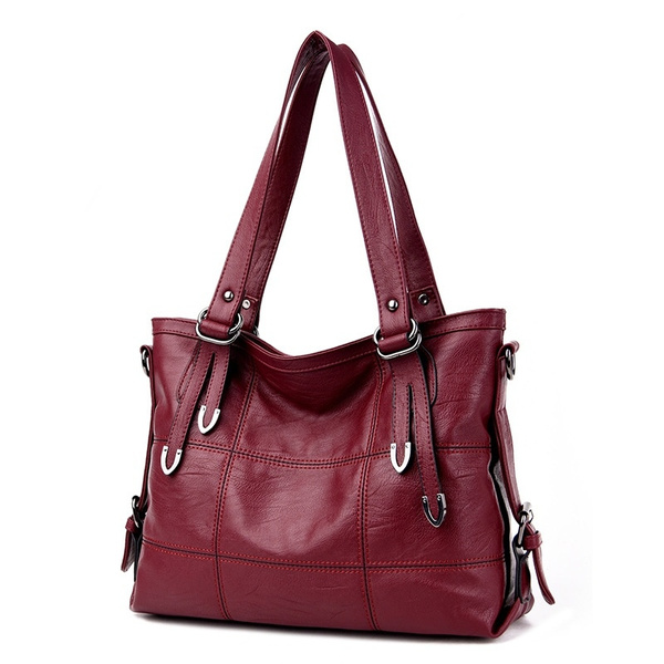 Hand Bag Women's Genuine Leather Handbag Leather Casual Tote Bag Bolsas ...