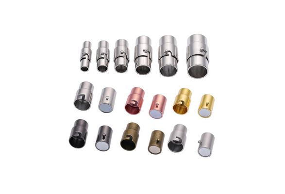 10Pcs Net Magnetic Clasp Stainless Steel Magnetic Clasps With Safe Snap Lock w//