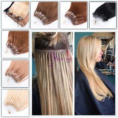 fakehair, Hair Extensions & Wigs, microringhairextension, nanoringshairextension