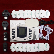 16pcs pads Electrical Muscle Stimulator Massager Tens Acupuncture Therapy  machine Slimming Body Massager