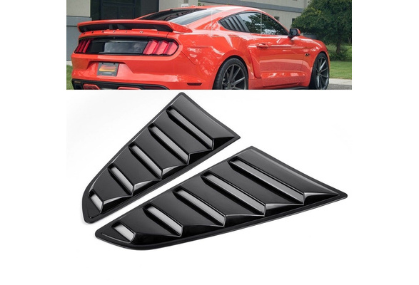 Side Window Louver Scoop Cover Fit For 2015-2020 Ford Mustang GT V6 1/4 Quarter 
