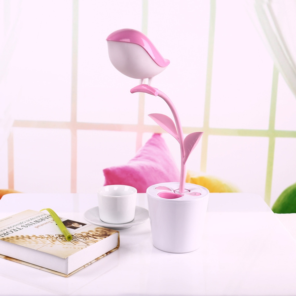 sapling pen holder desk lamp