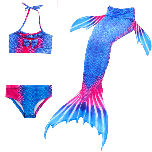 Conjuntos de trajes de baño de cola de sirena de niña | Wish