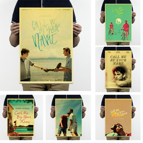 Call Me By Your Name Movie Decoration Painting Retro Poster Kraft Paper Decoration Posters Home Decor Wall Stickers Wish