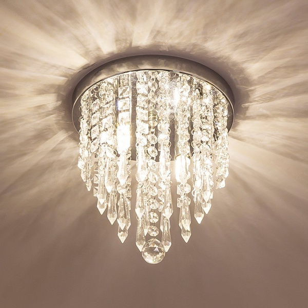 Modern Mini Chandelier Crystal Lighting Flush Mount Ceiling Light Fixture Hallway Bar Kitchen Pendant Lights Wish Modern Mini Chandelier Crystal, Contemporary Mini Chandelier Lighting