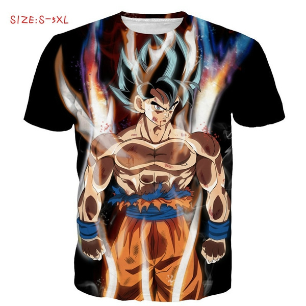 3d Print Dragon Ball Z T Shirt Mens Anime Super Saiyan Goku T Shirts Japan Anime Clothing 5914
