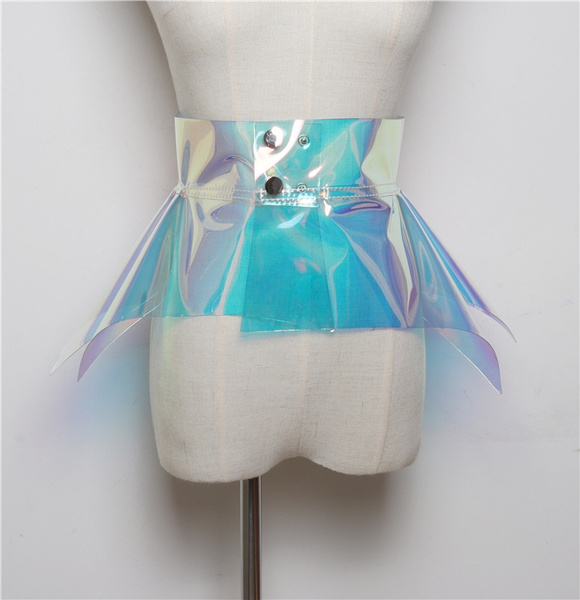 Holographic 2024 transparent skirt