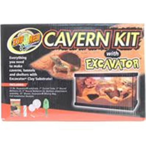 Zoo Med Laboratories Inc- Reptile Aquarium Cavern Kit with Excavator
