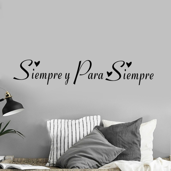 Art Home Decor Sticker Siempre Y Para Siempre Spanish Always And Forever Quote Wall Decal Wish Art Home Decor Sticker Siempre Y Para Siempre Spanish Always And Forever Quote Wall Decal Wish