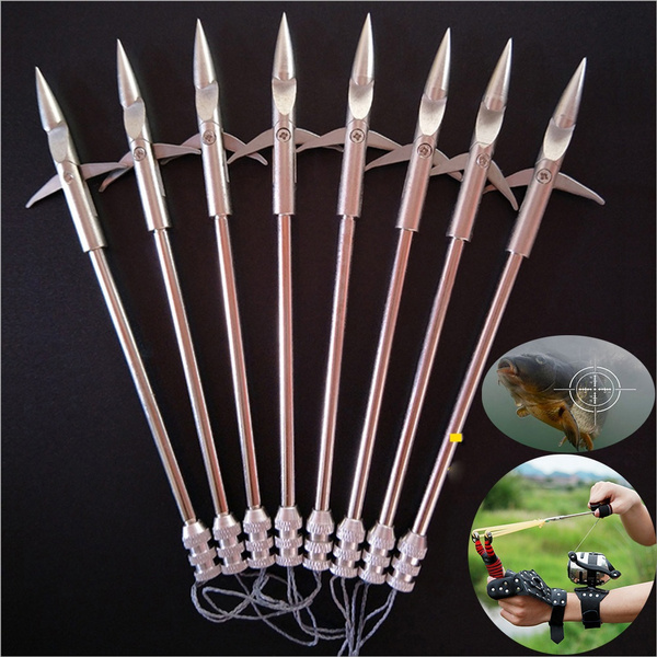 1Pc Slingshot shot Arrows Metal Bullet Arrows Stainless Steel Flying Fish  Darts KL
