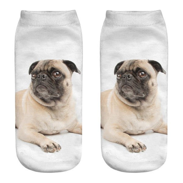 Pug shop slipper socks