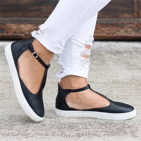 mary jane platform flat comfort shoes