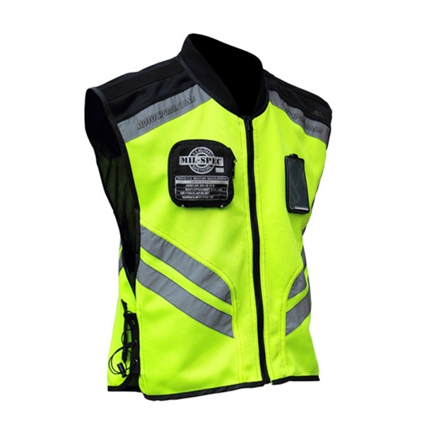 high vis sleeveless jacket