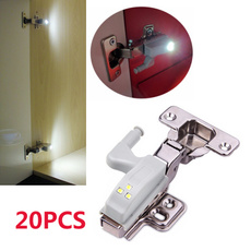 20pcs Night Lights Inner Hinge LED Sensor Light For Kitchen Livingroom Bedroom Cabinet Cupboard Closet cool white