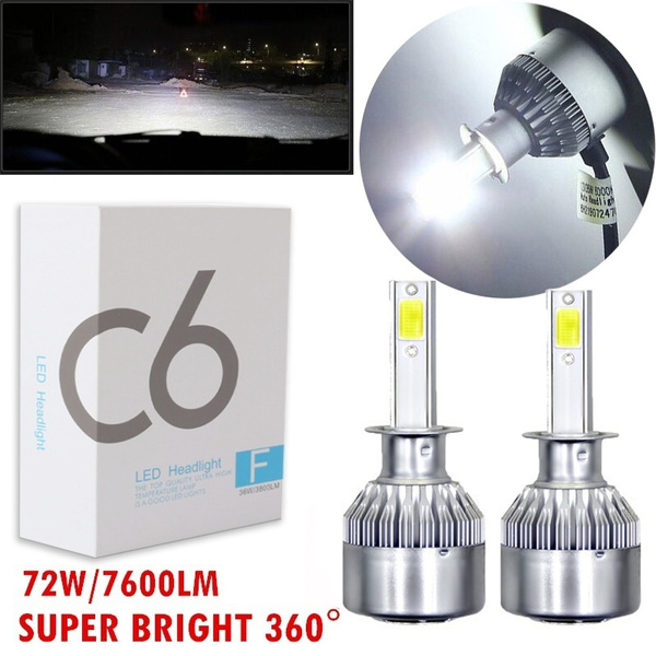 300W/30000LM Car LED Headlight COB C6 H15 H7 H4 H1 H3 9004 9006