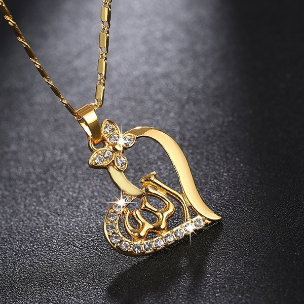 God Allah Necklace Female Jewelry 
