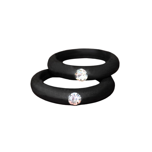 silicone rings women's with diamonds