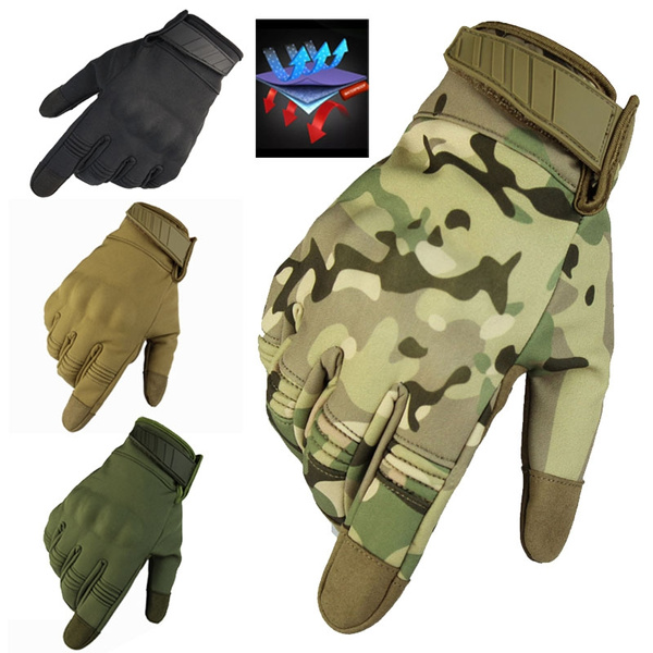 Camouflage Tactical Gloves Army waterproof Paintball Shooting Military Gloves 