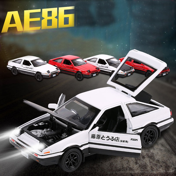 Initial D Toyota Trueno Ae86 Metal 1 28 Diecast Model Car Toy Gift Sound Light Wish