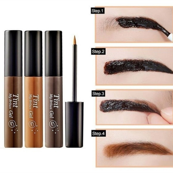 1Pcs Waterproof Peel-off Eyebrow Gel Cream Long Lasting Dye Eyebrow ...