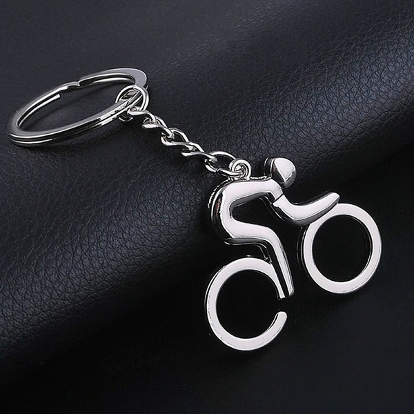 Metal Bike Bicycle Cycling Key Chain Ring Keyring Keychain Key Fob Gift Souvenir 