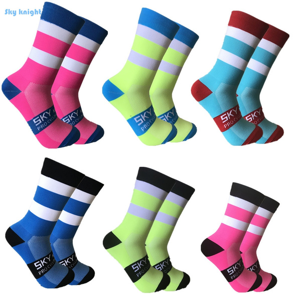 Cycling Socks Running Bike Bicycle Breathable Compression Socks Mens Womens