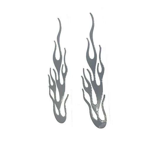 Car Motorcycle 3d Flame Fire Reflective 