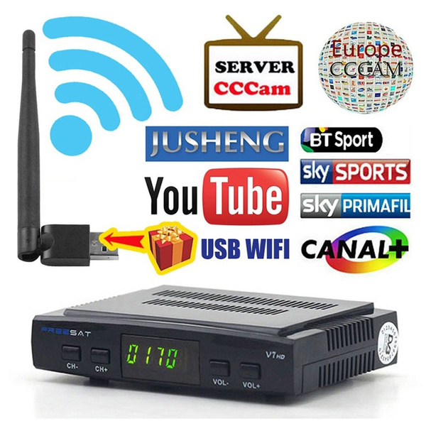 USB WiFi pour décodeur TV avec antenne fonctionne pour récepteur satellite  Freesat V7 V8 pour le Signal Stable du décodeur TV - Cdiscount TV Son Photo