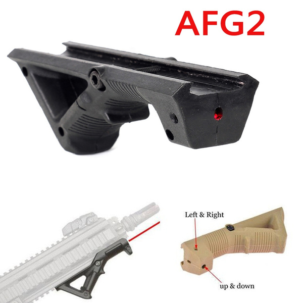 Angled Foregrip Hand Guard Grip AFG2 with Adjustable red Dot Laser ...