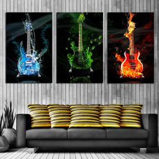 Guitars, art, canvaspainting, Haushalt & Lifestyle
