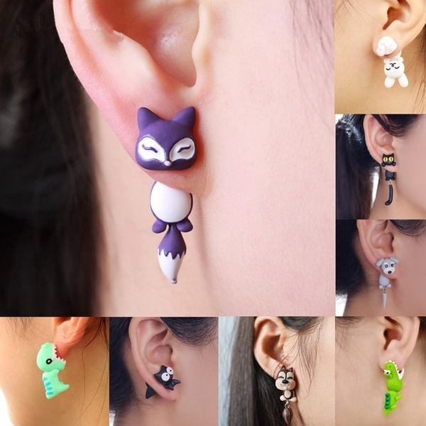 unique cat earrings