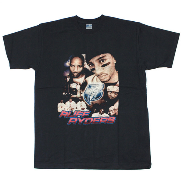90s Ruff Ryders Dmx Rap Tee Hip Hop Simple Graphic Design Shirt Summer Fashion Casual Men Cotton T Shirts Black Size S 3xl Wish